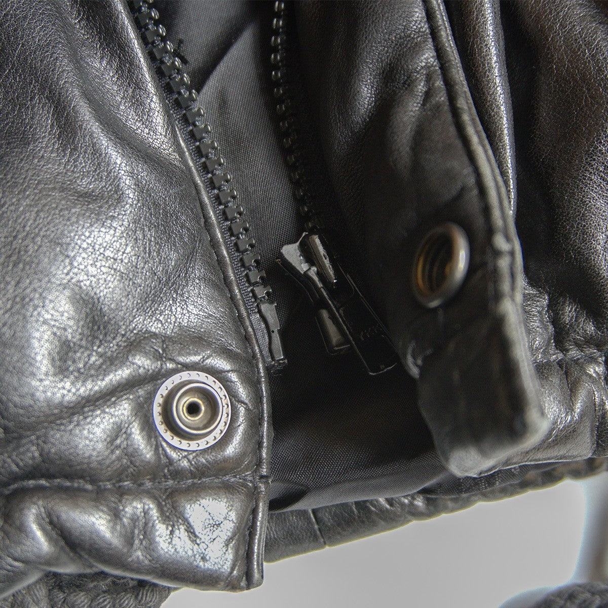 WIND ARMOR Leather Down Jacket Size LL