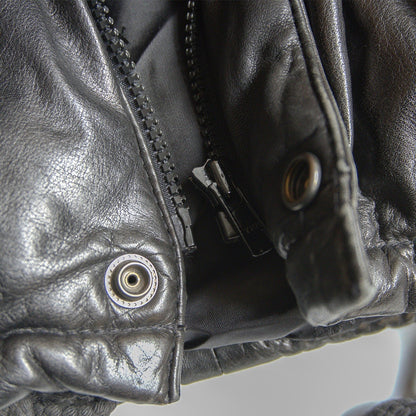 WIND ARMOR Leather Down Jacket Size LL