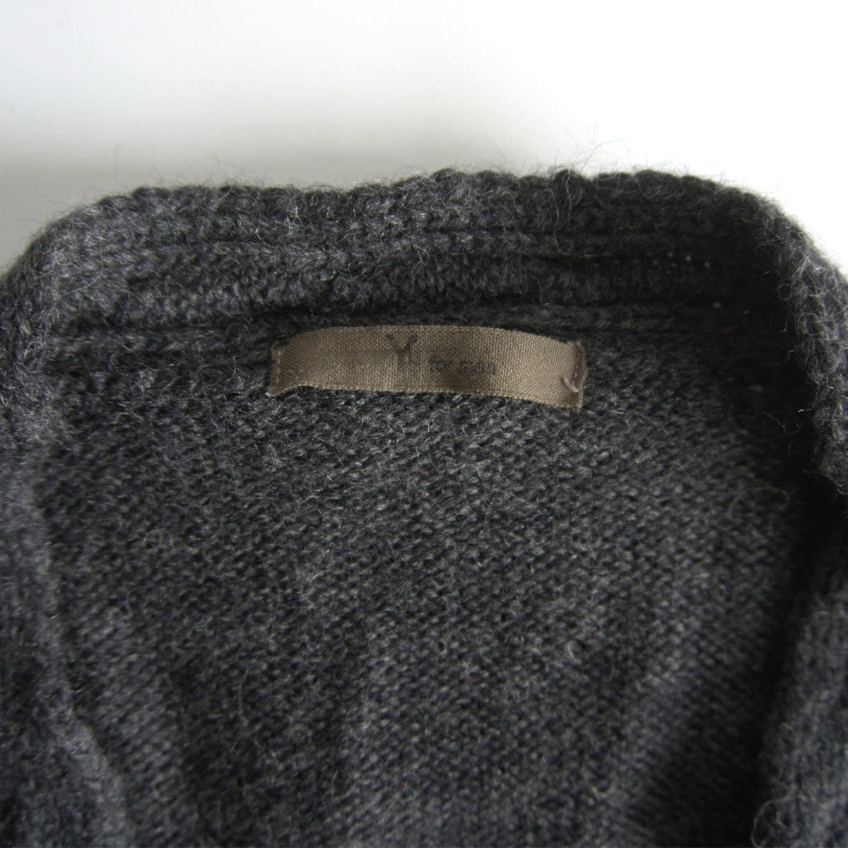 Y's for Men Wool Cardigan Gray Size L