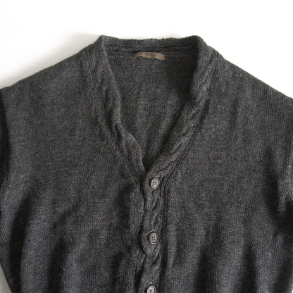 Y's for Men Wool Cardigan Gray Size L