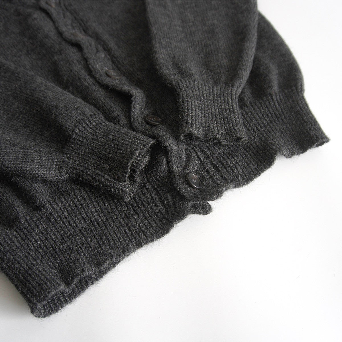Y's for Men Wool Cardigan Gray Size L