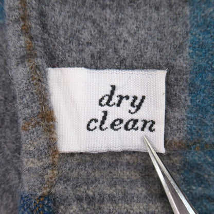 PENDLETON Wool Check Shirt Blue Size XL