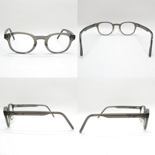 SAINT LAURENT Grey Smoke Clear Lens Glasses Size ONE SIZE