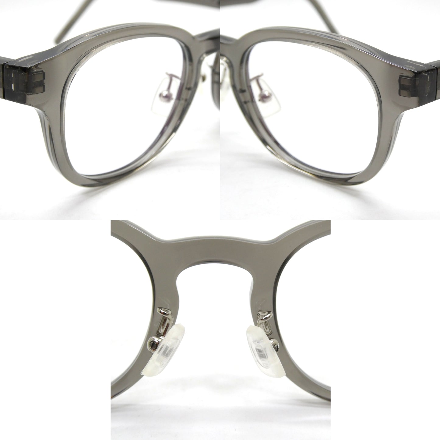 SAINT LAURENT Grey Smoke Clear Lens Glasses Size ONE SIZE