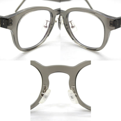 SAINT LAURENT Grey Smoke Clear Lens Glasses Size ONE SIZE