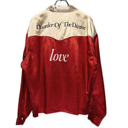 SAINT MICHAEL 23SS Acetate Satin Western Jacket Red Size L