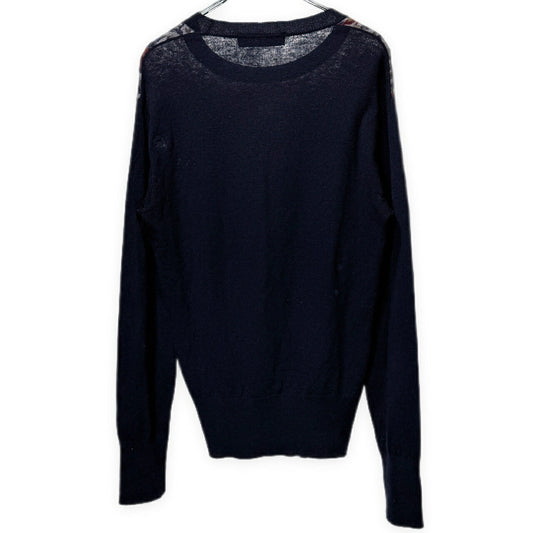 COMME des GARCONS HOMME PLUS 88AW Flower Sweater Navy