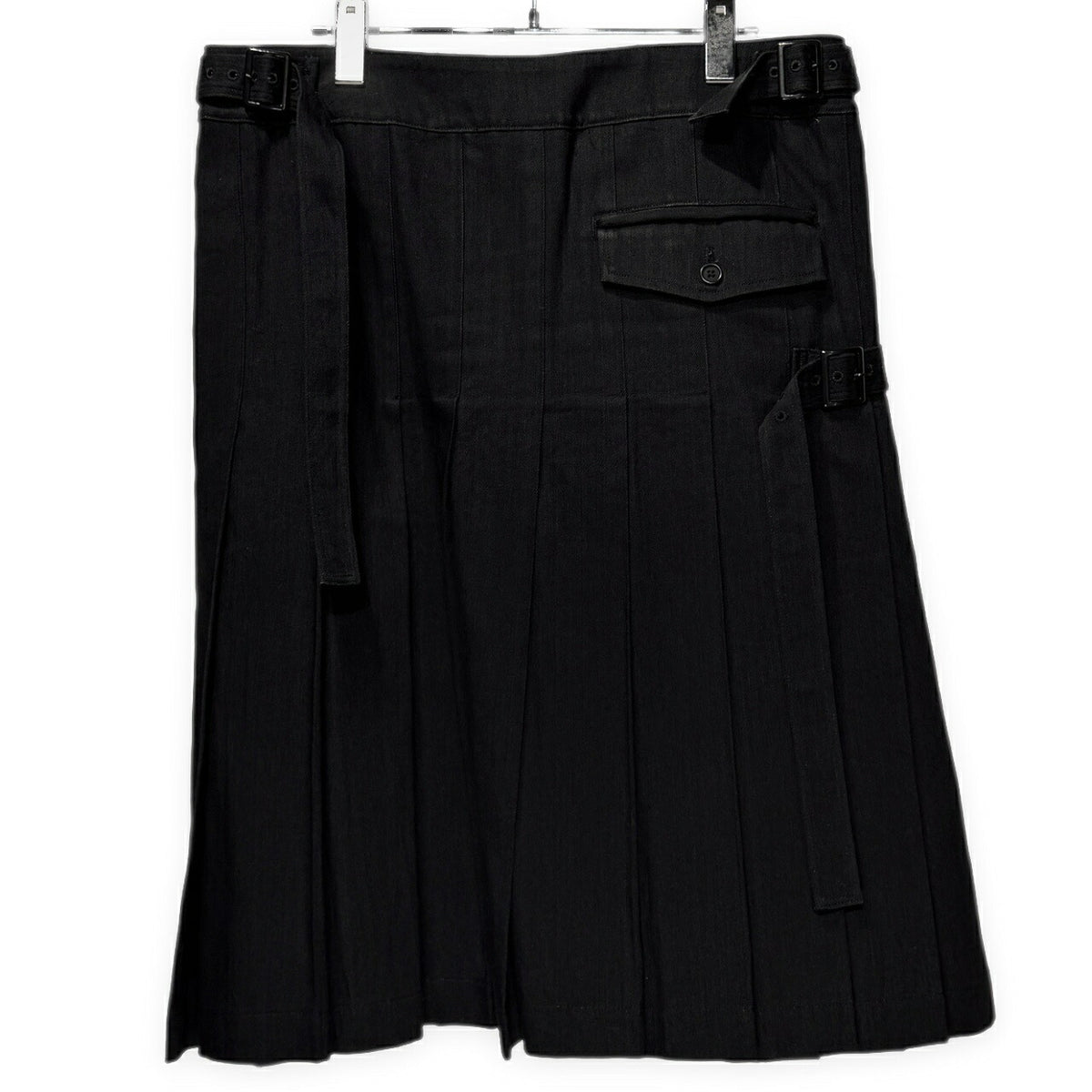 Yohji Yamamoto Pour Homme 16AW Black Kilt Denim Size 3