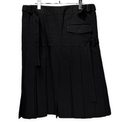 Yohji Yamamoto Pour Homme 16AW Black Kilt Denim Size 3