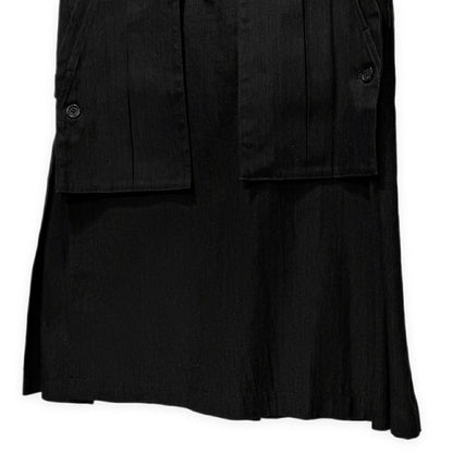 Yohji Yamamoto Pour Homme 16AW Black Kilt Denim Size 3