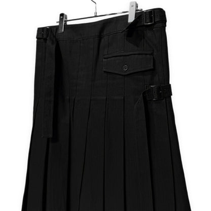Yohji Yamamoto Pour Homme 16AW Black Kilt Denim Size 3