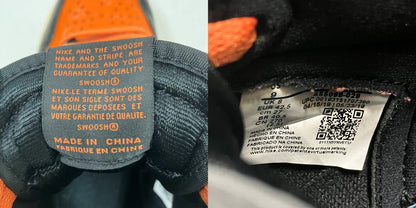 NIKE Air Jordan 1 Retro High Sneakers Black/Orange Size 27