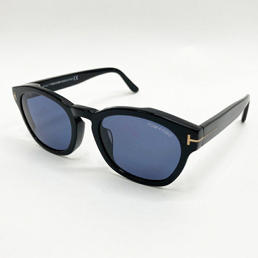 TOM FORD Bryan-02 TF590-F 01V Sunglasses Black Size 53