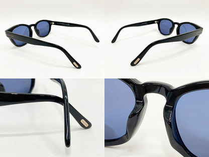 TOM FORD Bryan-02 TF590-F 01V Sunglasses Black Size 53