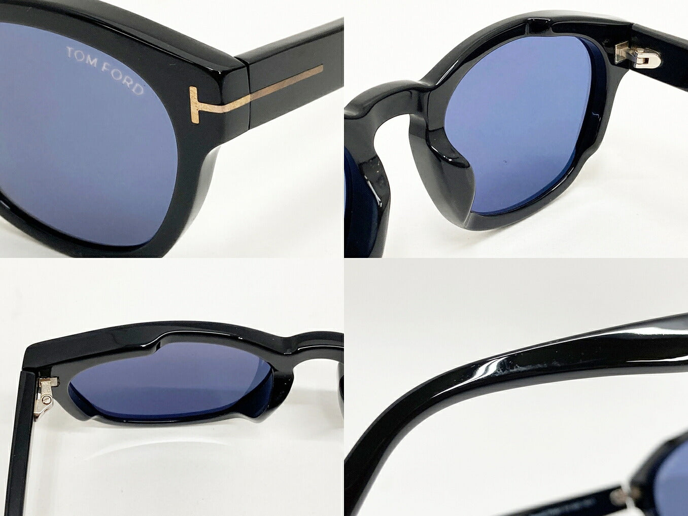TOM FORD Bryan-02 TF590-F 01V Sunglasses Black Size 53