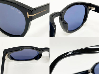 TOM FORD Bryan-02 TF590-F 01V Sunglasses Black Size 53