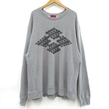 BUDSPOOL x GAKKIN Hana Bachi Kamon Sweatshirt Gray Size XXL