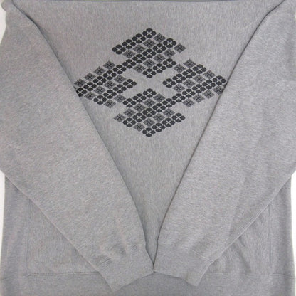 BUDSPOOL x GAKKIN Hana Bachi Kamon Sweatshirt Gray Size XXL