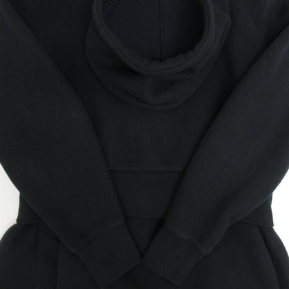 sacai Black Asymmetric Paneled Zip Hoodie