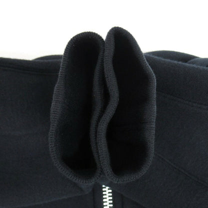 sacai Black Asymmetric Paneled Zip Hoodie