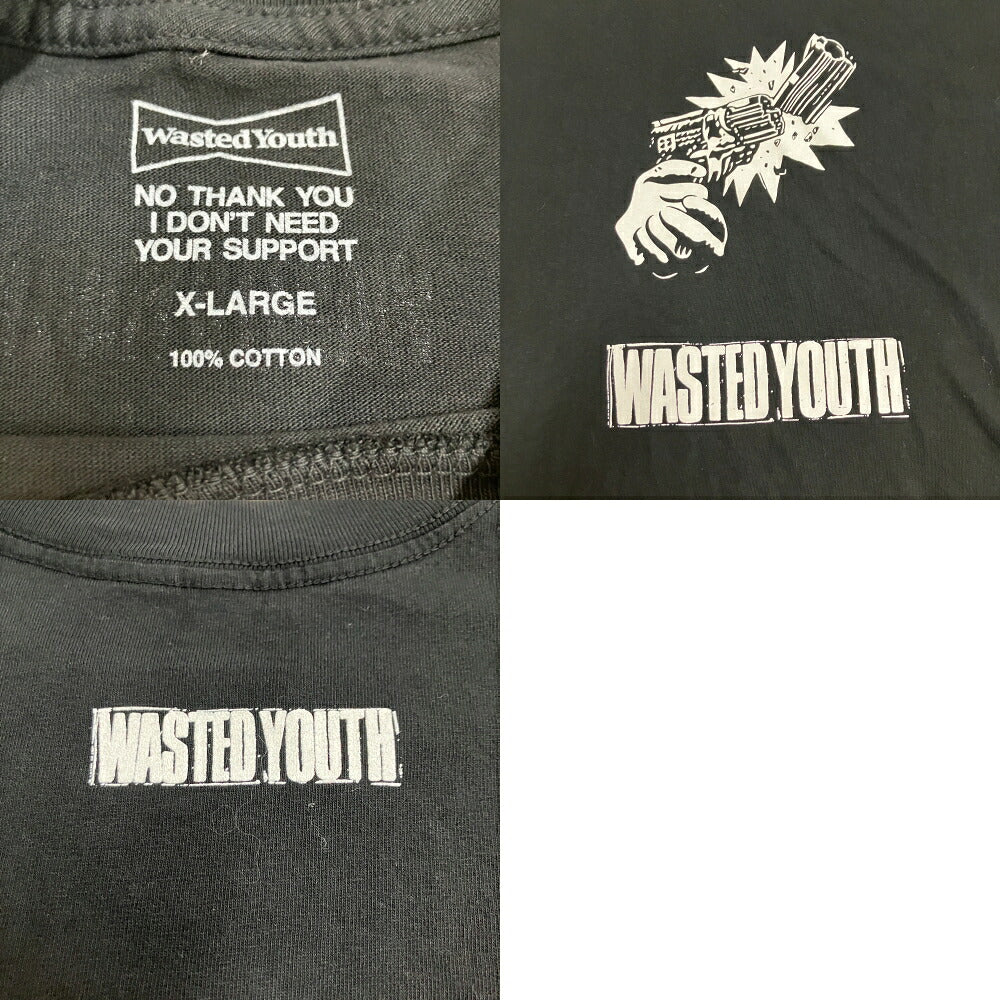 Wasted Youth #05 GUNS TEE Black Size XL