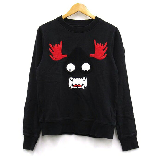 MOOSE KNUCKLES Moose Munster Black Sweatshirt Size S