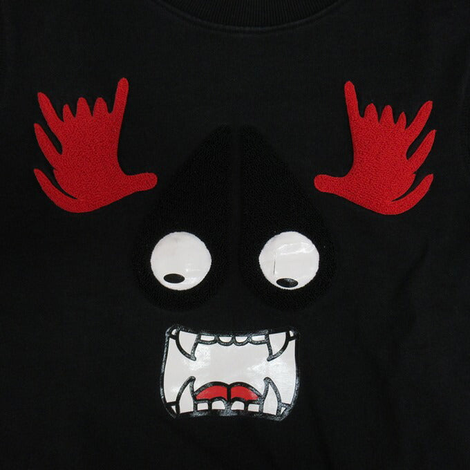 MOOSE KNUCKLES Moose Munster Black Sweatshirt Size S