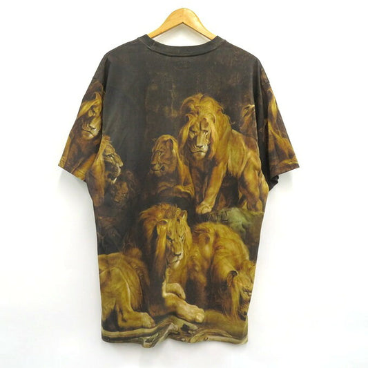 Supreme 22AW Lions' Den All-Over Print T-Shirt Brown Size XL