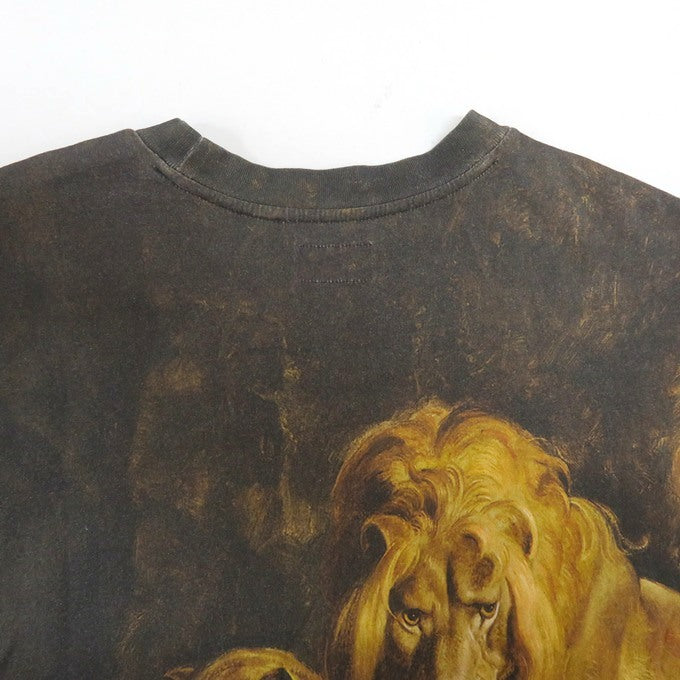 Supreme 22AW Lions' Den All-Over Print T-Shirt Brown Size XL