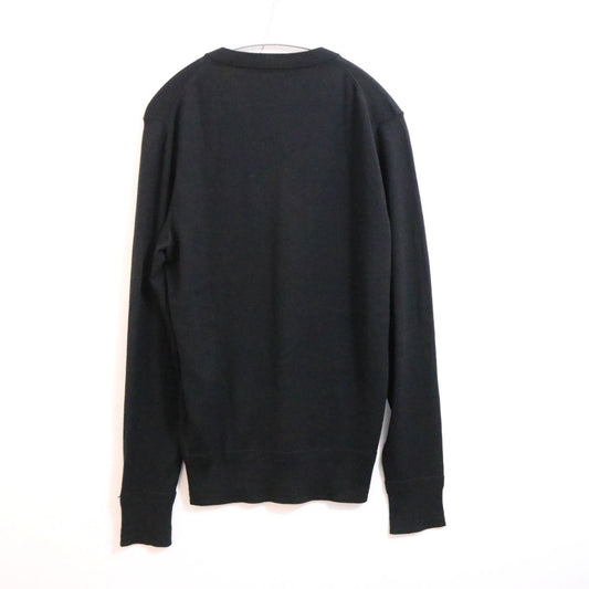 TOM FORD Wool High-Gauge V-Neck Knit Sweater Black Size 44