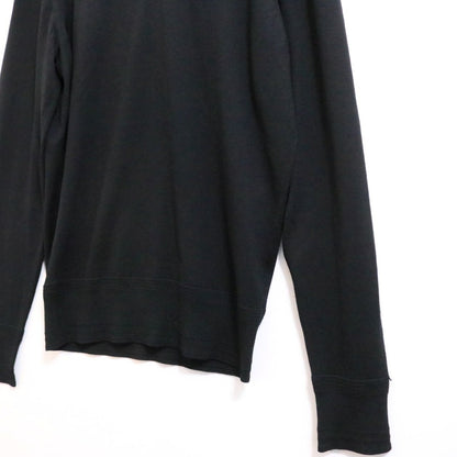 TOM FORD Wool High-Gauge V-Neck Knit Sweater Black Size 44