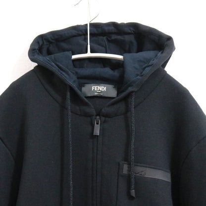 FENDI Monster Lightweight Zip Hoodie Black Size M