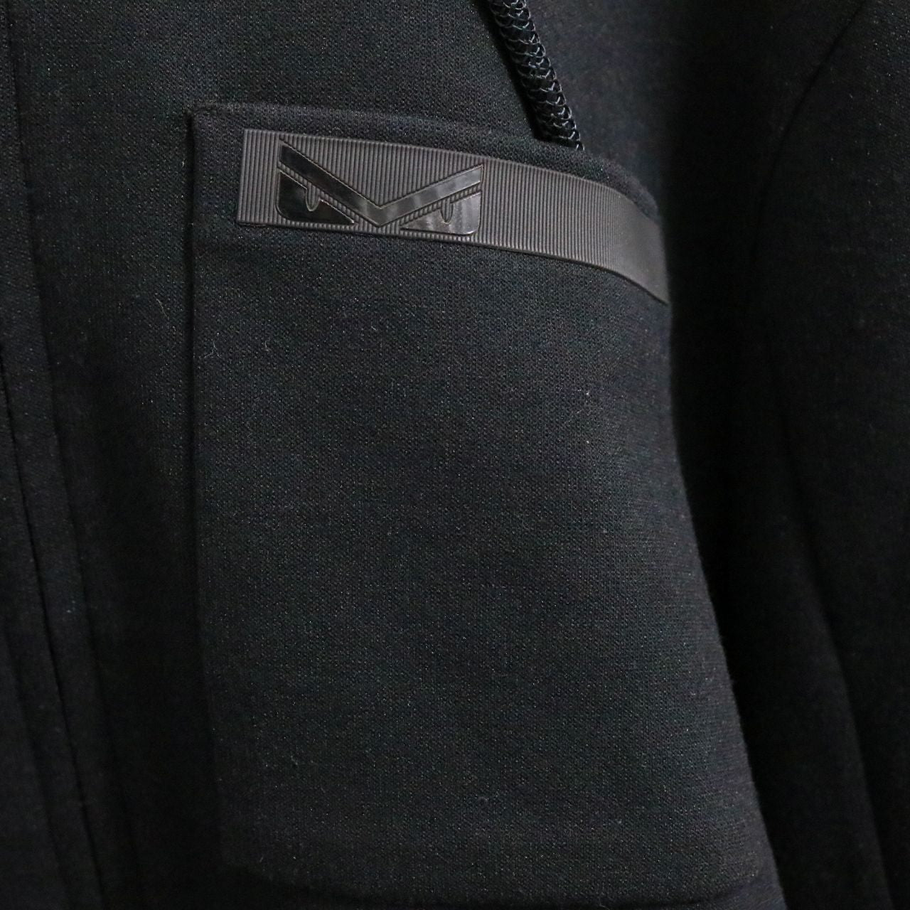 FENDI Monster Lightweight Zip Hoodie Black Size M