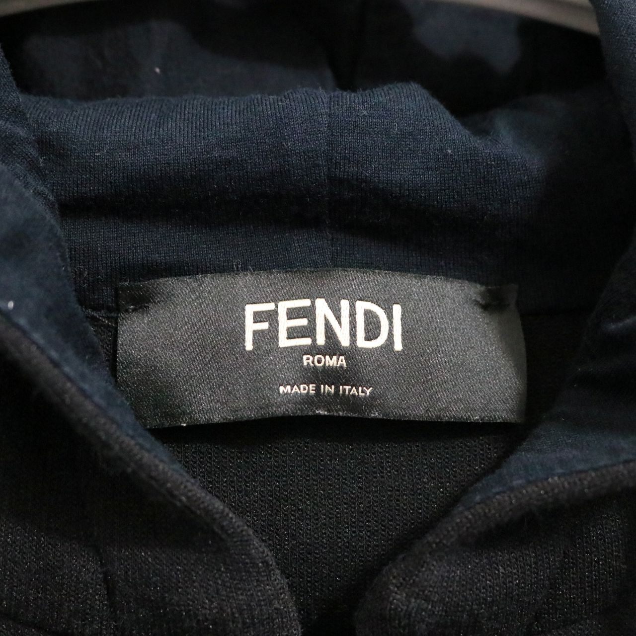 FENDI Monster Lightweight Zip Hoodie Black Size M