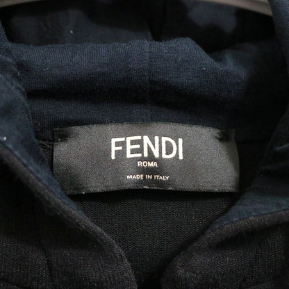 FENDI Monster Lightweight Zip Hoodie Black Size M