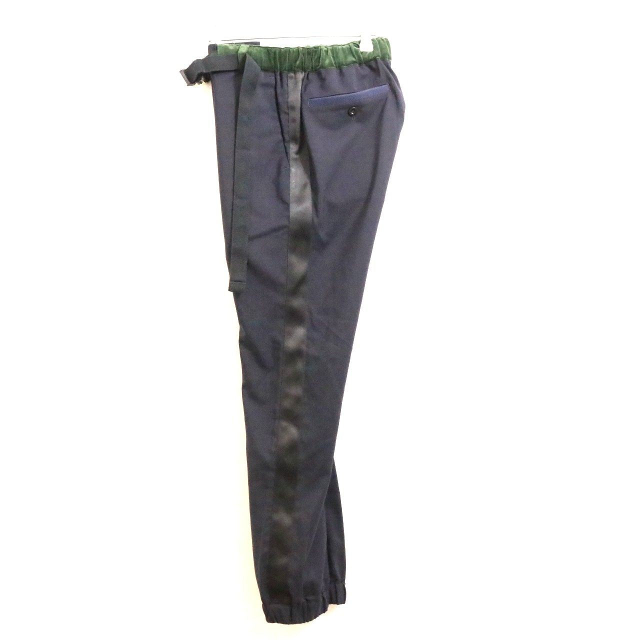 sacai Poly Wool Side Stripe Suiting Pants Navy Size 0