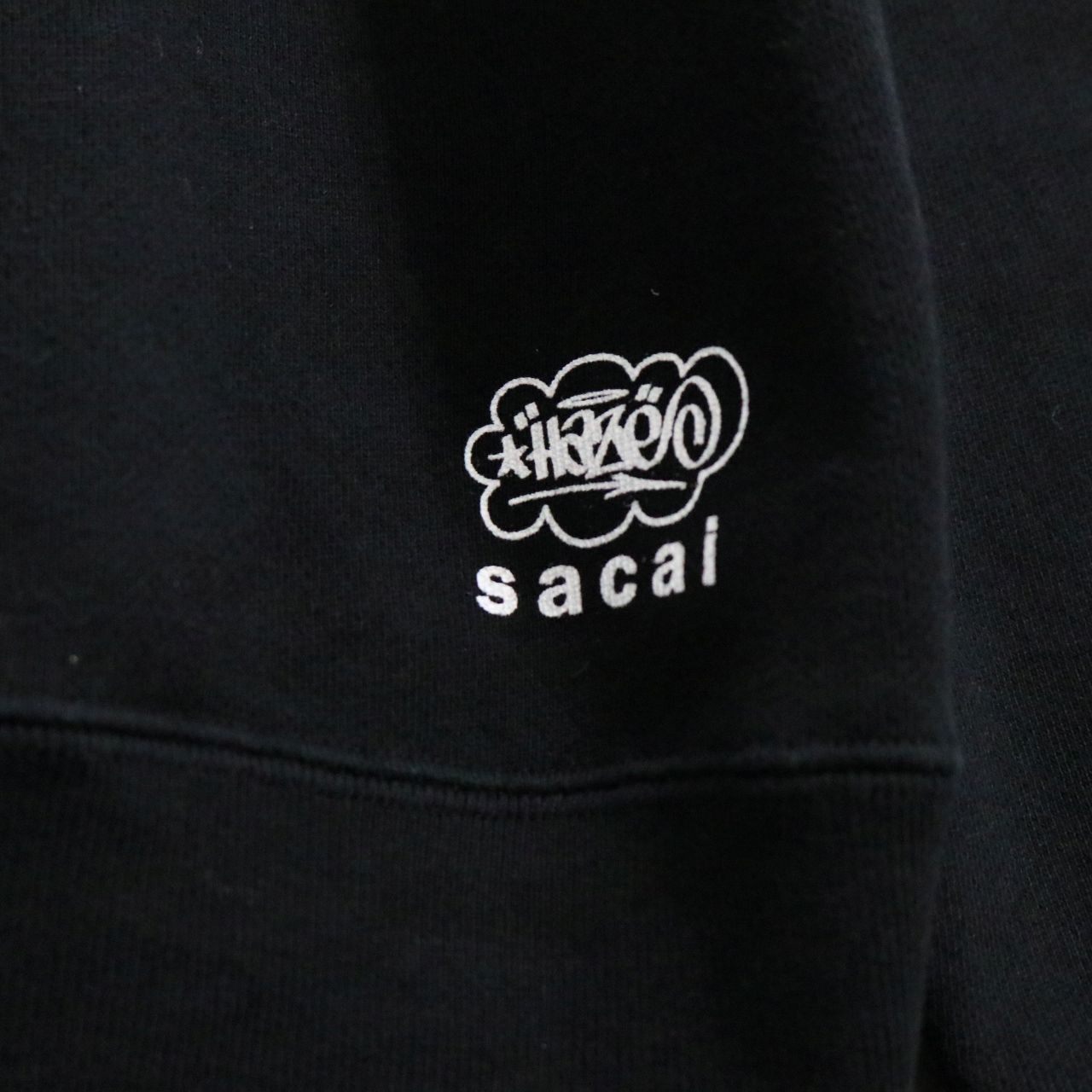 sacai 21SS Eric Hase Collaboration Hoodie Black Size 2