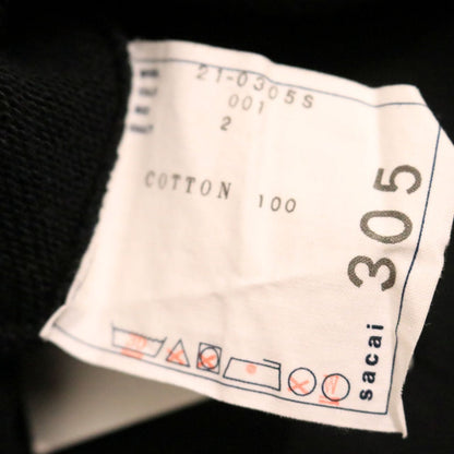 sacai 21SS Eric Hase Collaboration Hoodie Black Size 2