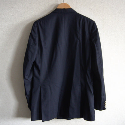 BURBERRYS Double Breasted Navy Blazer Silver Buttons Size XL