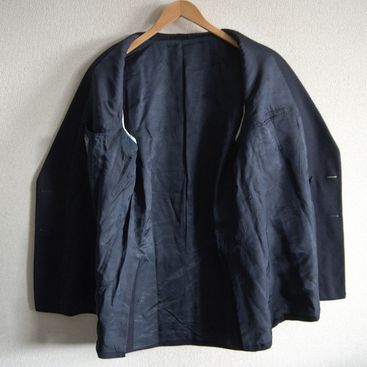 BURBERRYS Double Breasted Navy Blazer Silver Buttons Size XL