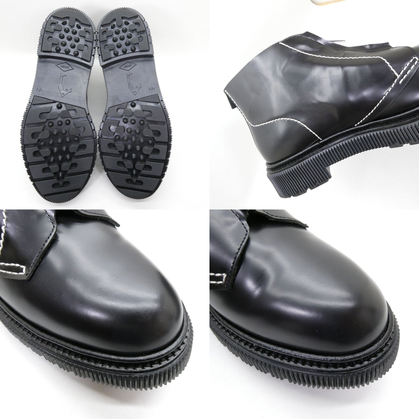 ADIEU Black Leather Boots Type 104