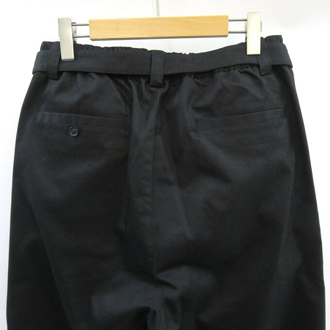 A BATHING APE BAPE BLACK Pleated Belted Pants Black Size M