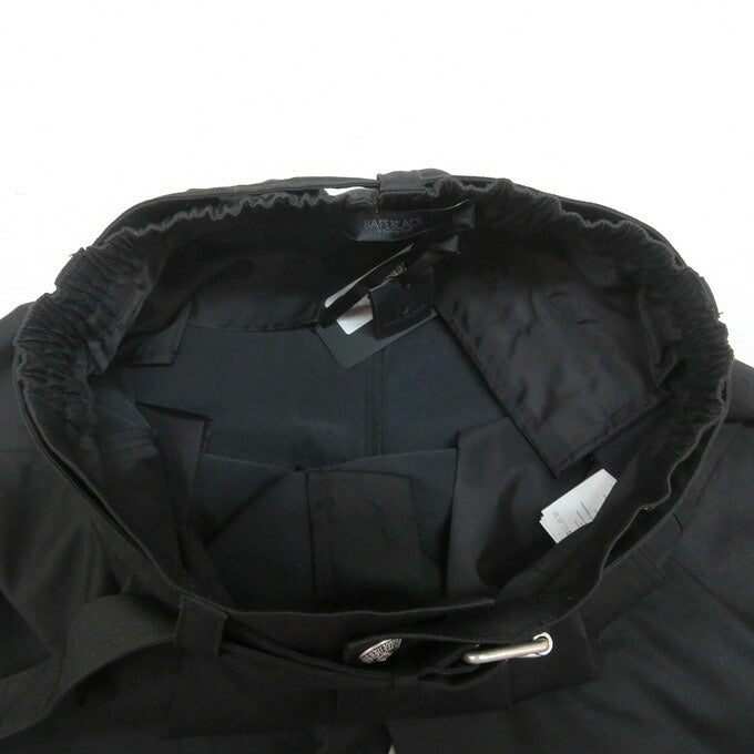 A BATHING APE BAPE BLACK Pleated Belted Pants Black Size M