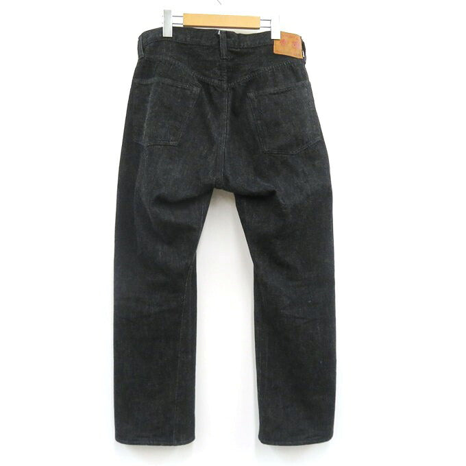 FULLCOUNT Straight Black Selvedge Denim Pants Size 32