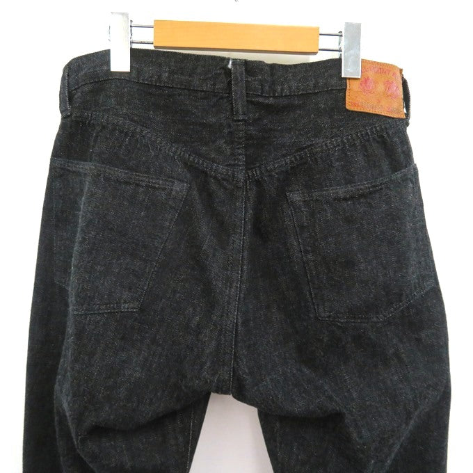 FULLCOUNT Straight Black Selvedge Denim Pants Size 32