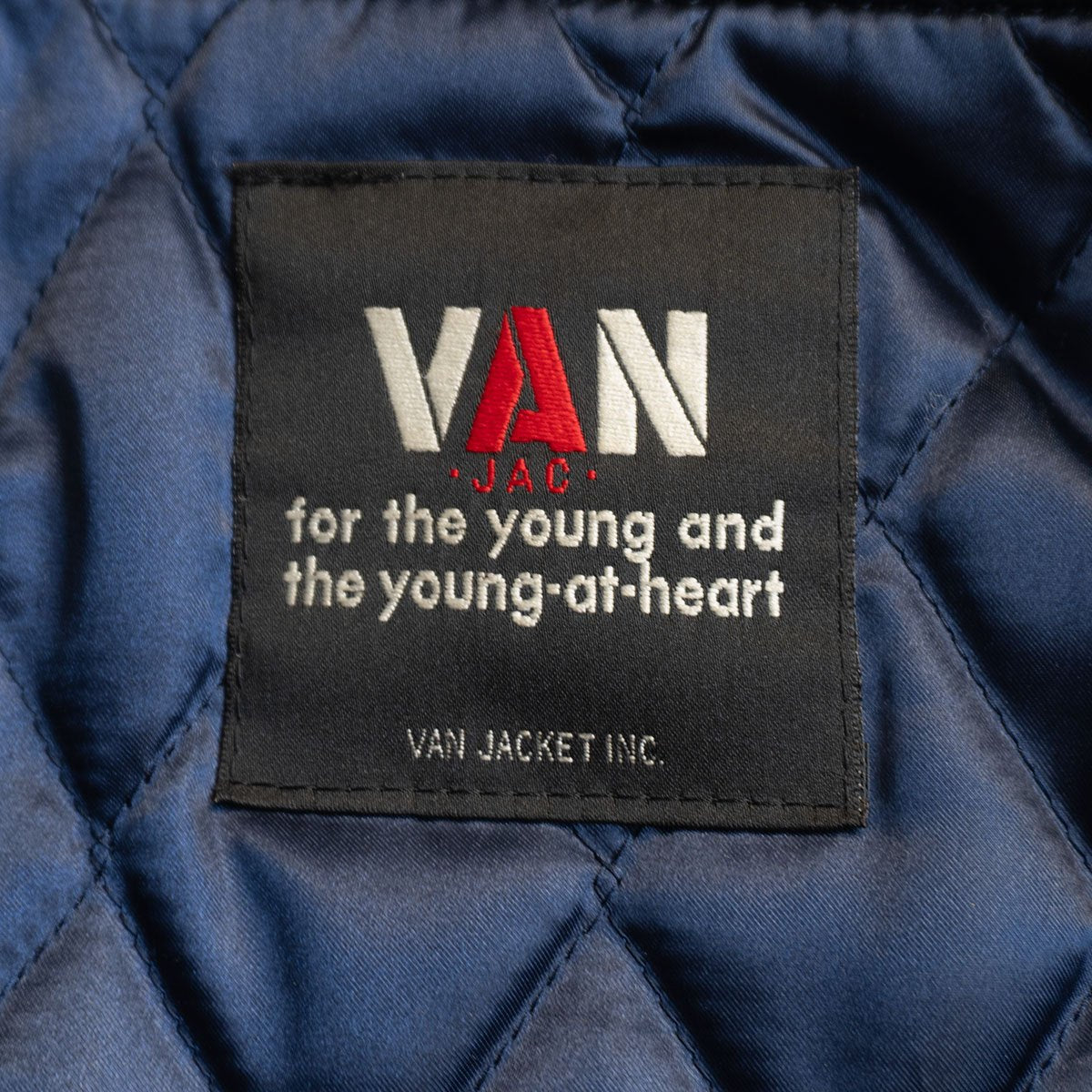 VAN JAC Leather Sleeve Varsity Jacket Size L