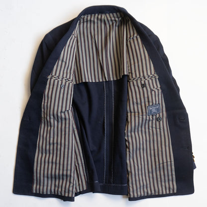 BURBERRYS Double Breasted Navy Blazer Gold Buttons Size M