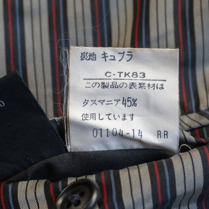 BURBERRYS Double Breasted Navy Blazer Gold Buttons Size M