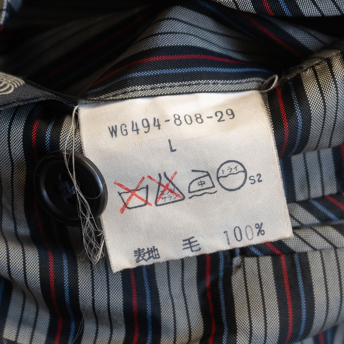 BURBERRYS Double Breasted Navy Blazer Gold Buttons Size M