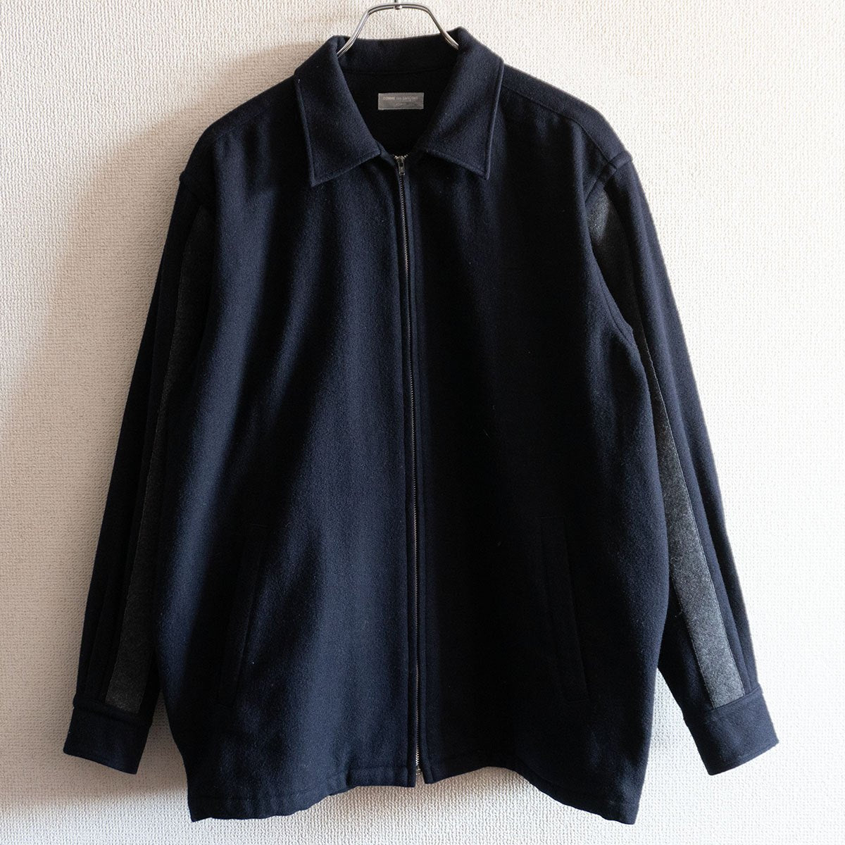 Comme des Garcons 90S Striped Wool Zip Jacket Size XL